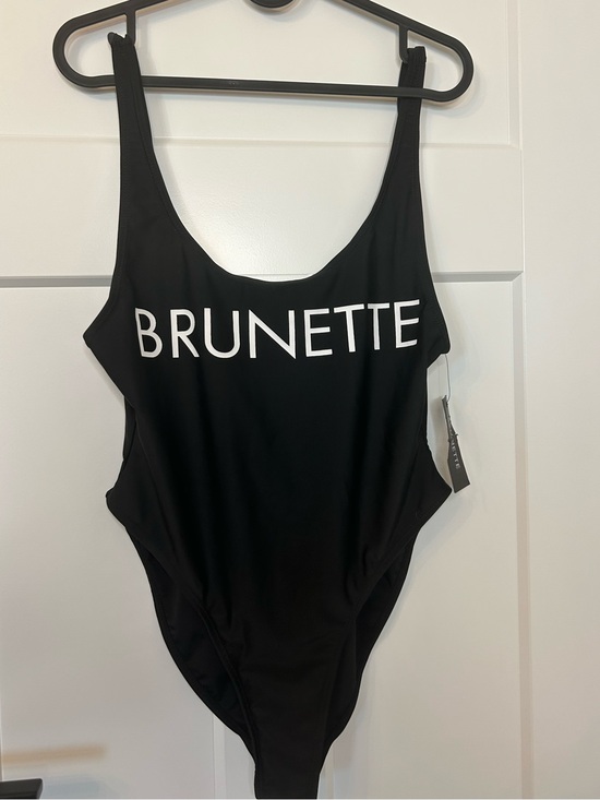 Brunette The Label Other - Brunette The Label Capri One Piece Swimsuit Sz M/L Black NWT